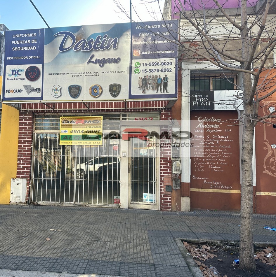 ALQUILER LOCAL EXCELENTE UBICACION TODO DESTINO CENTRO COMERCIAL AV RIESTRA VILLA LUGANO